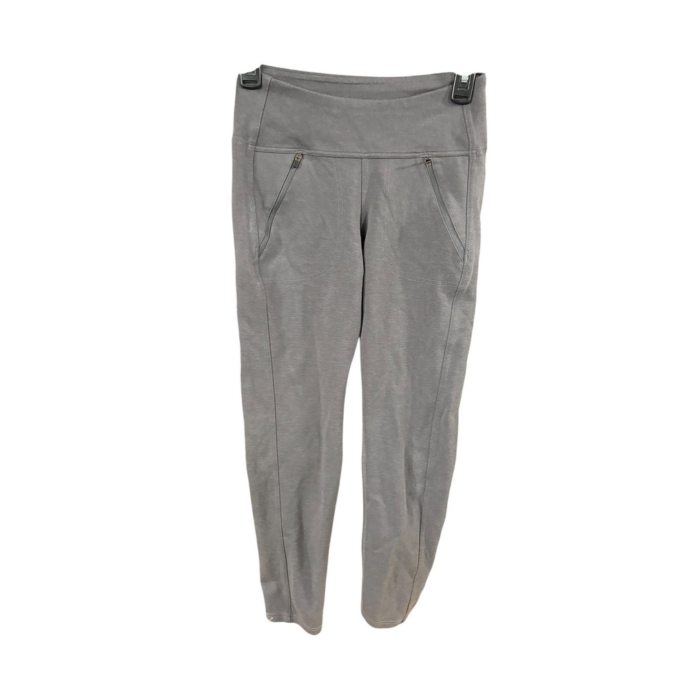 Sherpa Adventure Gear Womens Gray‎ Hiking Leggings High Waisted Zipper Pockets S